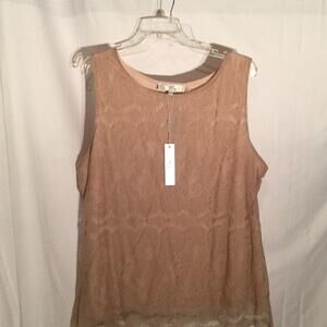 One 7 six blush lace lined tank 3x  NWT🎉🎉HP🎉🎉